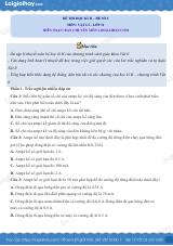 Đề thi học kì 2 Vật lí 11 Kết nối tri thức - Đề số 2